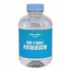 BOTELLA AGUA BARCELONA TAPON AZUL