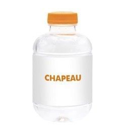 BOTELLA AGUA BARCELONA TAPON  NARANJA
