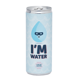 LATA DE AGUA 2% DE GAS 25CL - ETIQUETA ADHESIVA A TODO COLOR