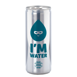 LATA DE AGUA 2% DE GAS 25CL - IMPRESIÓN DIRECTA 1 COLOR